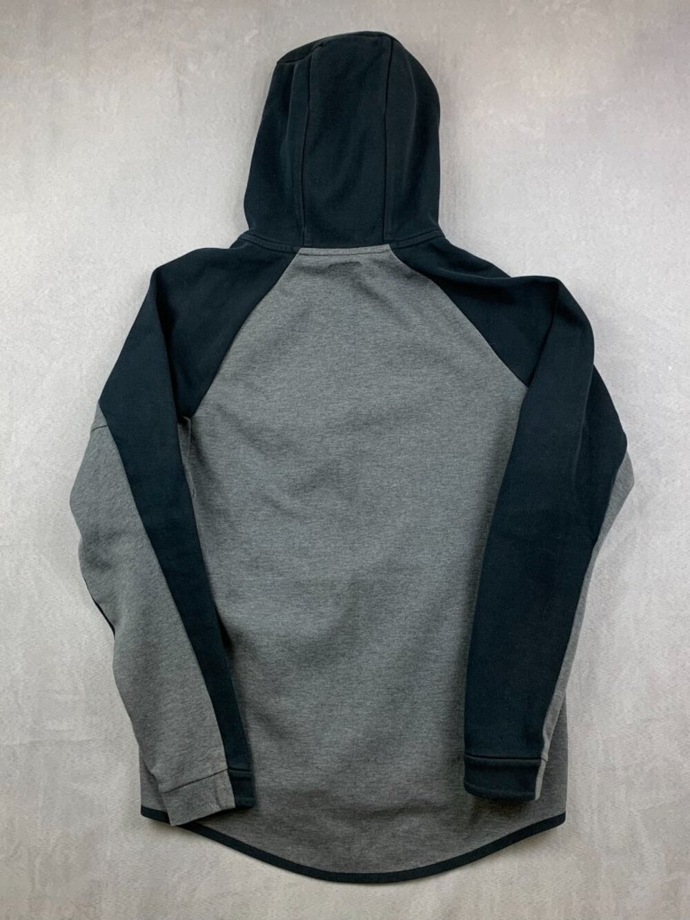 Nike Mens Sweater Small Gray Black Full-Zip Hoodie Tech Fleece Windrunner 885904 - Picture 10 of 10